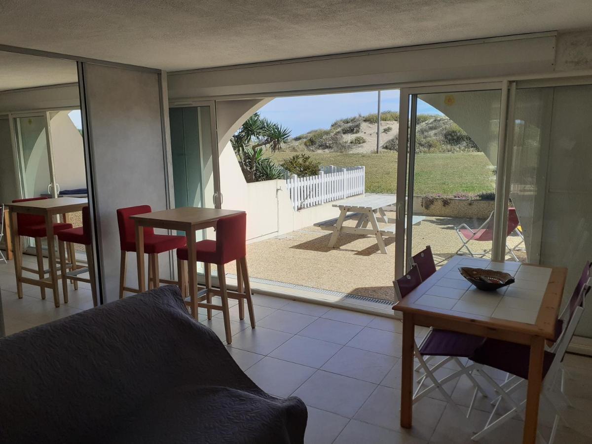 App 4 pers, accès direct plage, parking, Terrasse Agde Extérieur photo