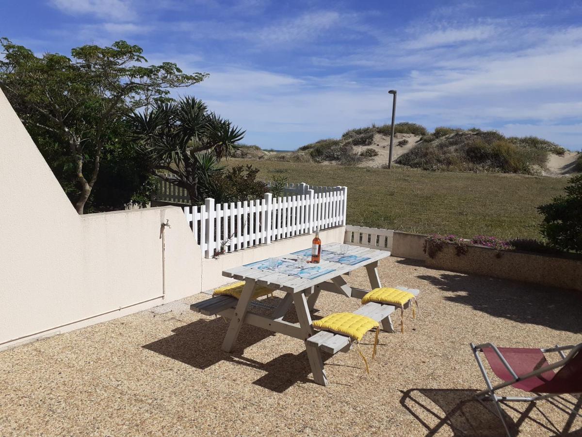 App 4 pers, accès direct plage, parking, Terrasse Agde Extérieur photo