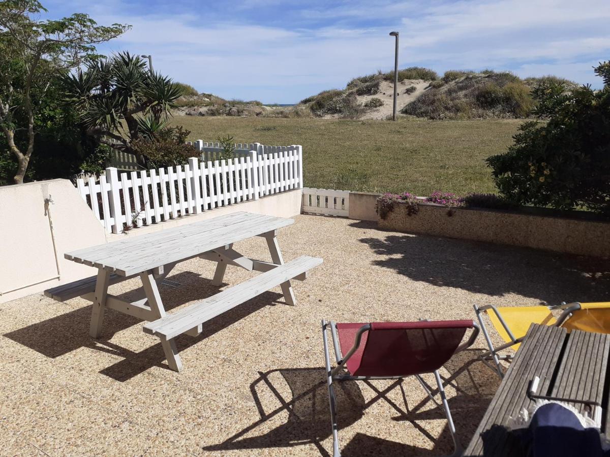 App 4 pers, accès direct plage, parking, Terrasse Agde Extérieur photo
